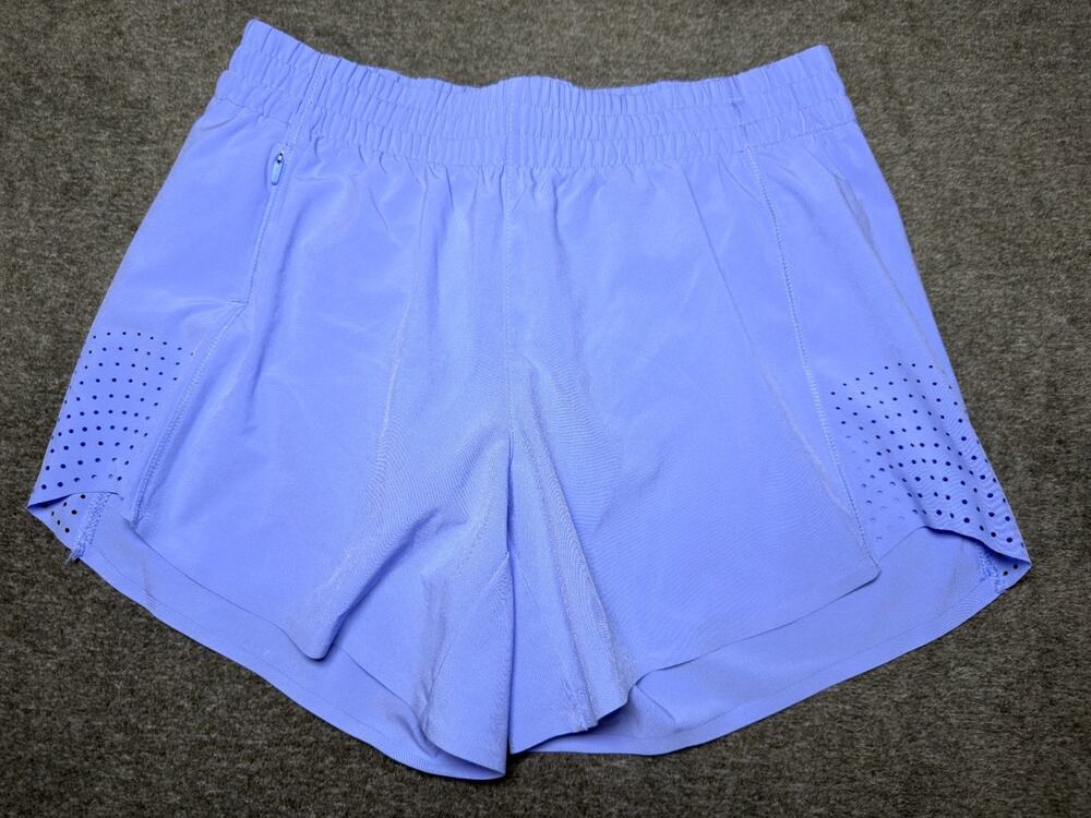Athleta Hustle 4.5" Short XS Periwinkle Blue Running Athletic Liner Workout NWOT